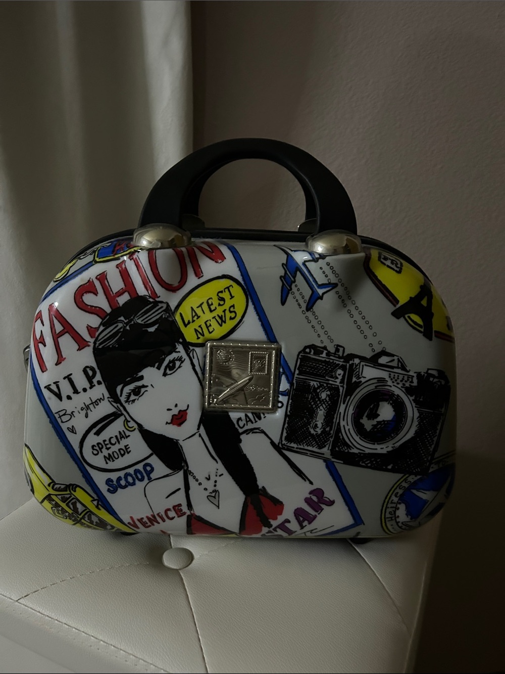 Brighton Jetsetter Pop-Art Hard Shell Vanity Bag NEW!